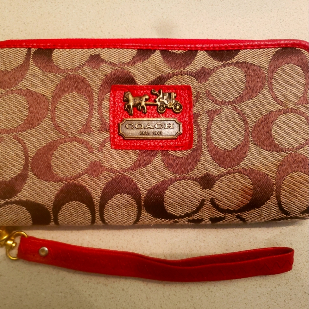 Coach Wallet Red
